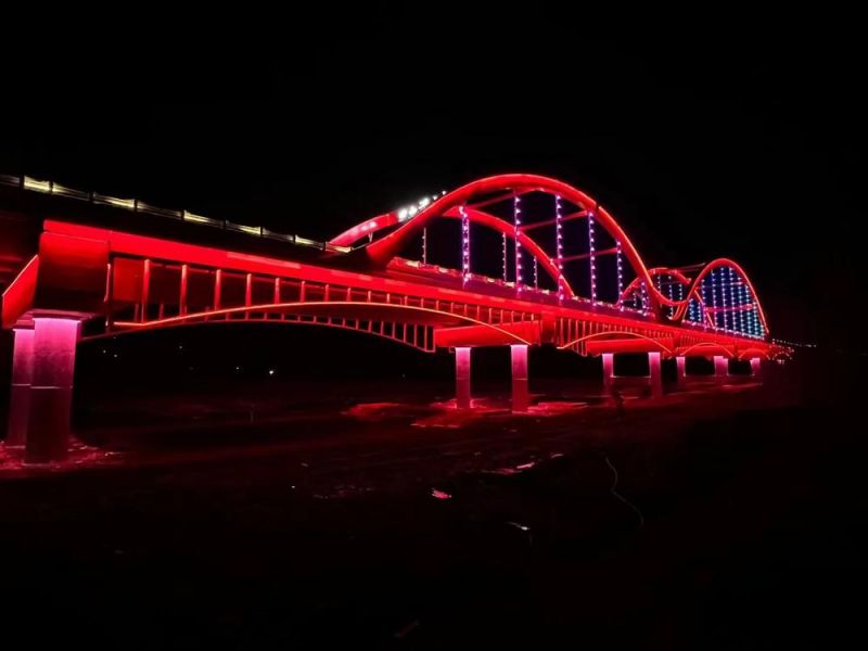 環洪澤湖公路盱眙段（官灘-盱城)四山湖大橋夜景照明工程