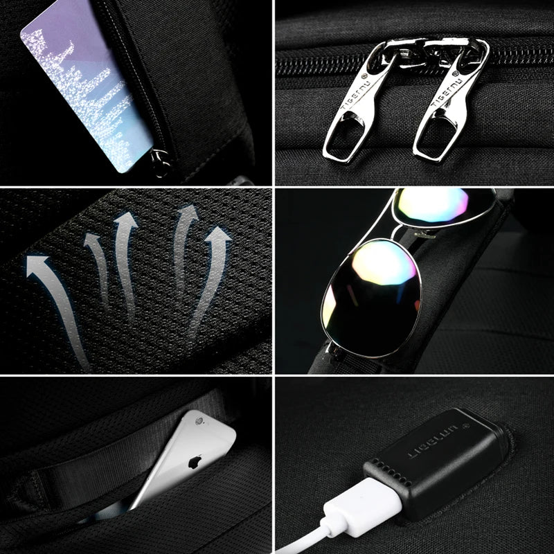 Anti-Theft TSA Lock Backpack 15.6'' Laptop - Men & Women