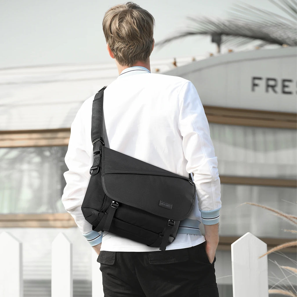 P109 - Men's Lightweight Messenger Bag - Waterproof Crossbody Sling Bag