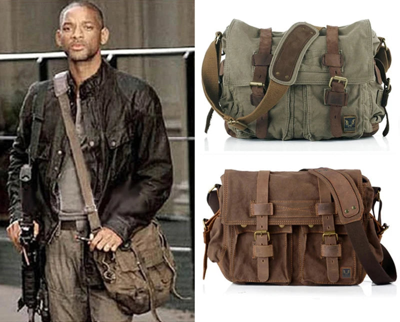 Premium Satchel & Genuine Leather Messenger Bag - Men's Crossbody Satchel for Casual & Travel