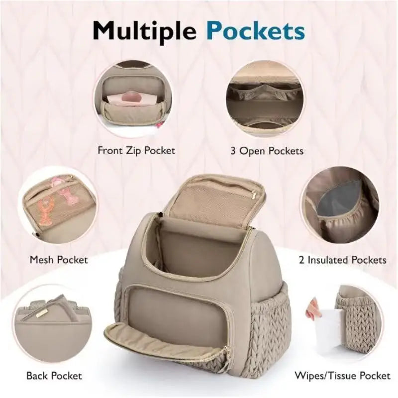 Multifunctional Diaper Bag - Premium Travel Backpack for Mom & Baby