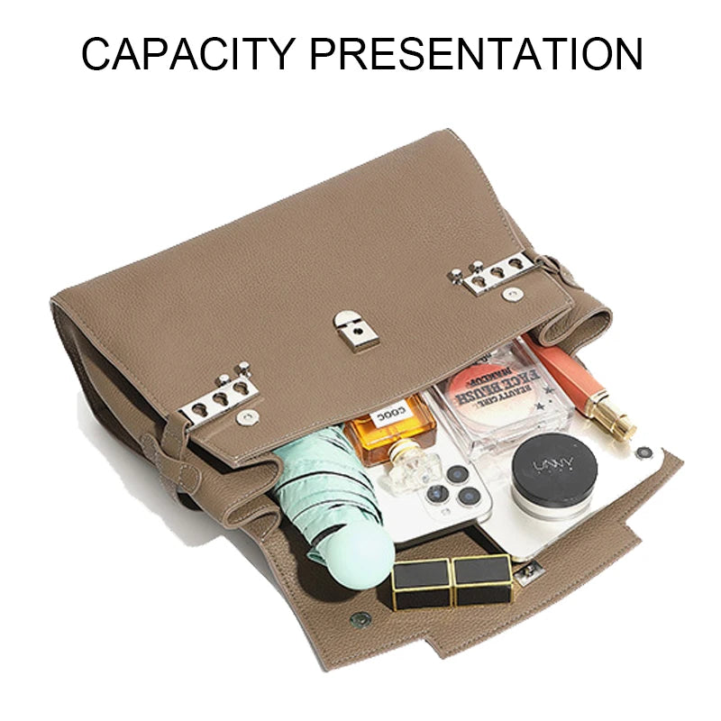 Leather Bag Capacity - Fits Daily Essentials, Phone, Wallet and Documents - Carry-Work - P112