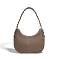 P108 - Women's Genuine Leather Half Moon Bag - Underarm Crossbody Shoulder Handbag
