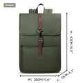Classic Business Backpack - 15.6" Laptop Bag with USB Charging Port - Green