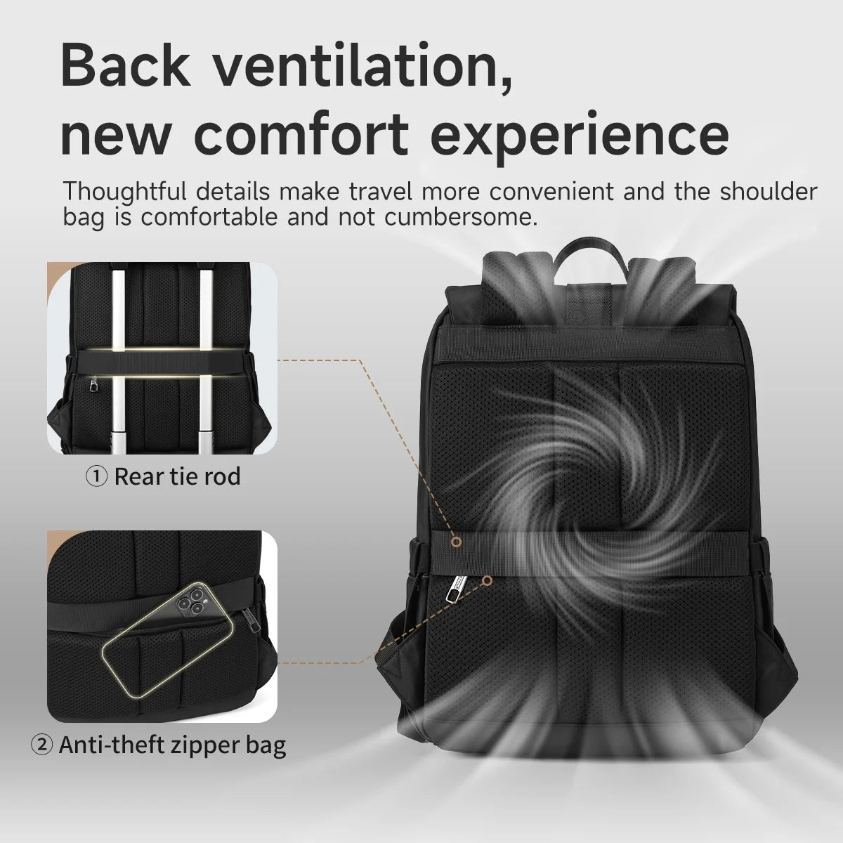 Unisex School Backpack 14'' Laptop - College Travel Bag Set