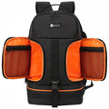 Professional Waterproof Camera Backpack - 15.6" Laptop Photography Bag with Reflector Stripe & Tripod Holder