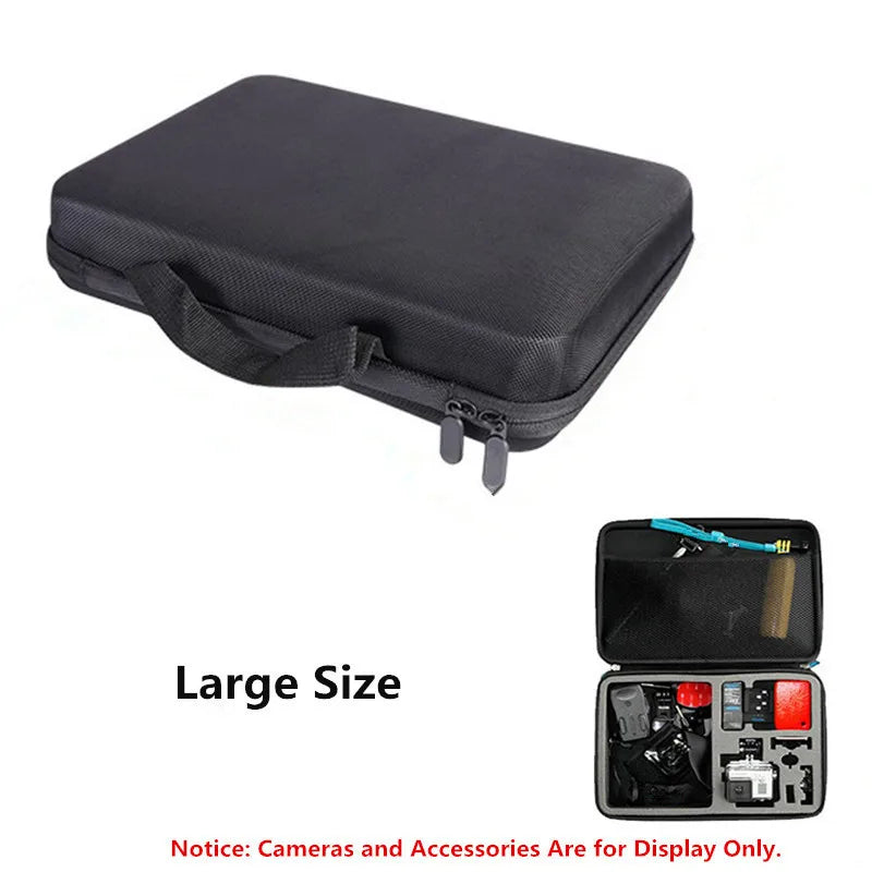 Waterproof Action Camera Storage Case - Portable Travel Bag for GoPro Hero 12 11 10 9 8 7 - Shock-Proof Protective Carrying Case