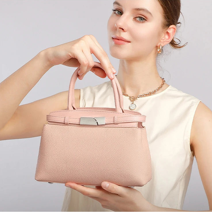 Women's Genuine Leather Crossbody Shoulder Bag | Versatile Small Square Bag