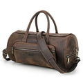 P038 - Men's Crazy Horse Leather Travel Tote Bag - Vintage Crossbody Shoulder Luggage Bag