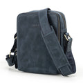 P031 - Genuine Leather Men's Messenger Bag - Vintage Crossbody Shoulder Bag for iPad Mini 7.9"