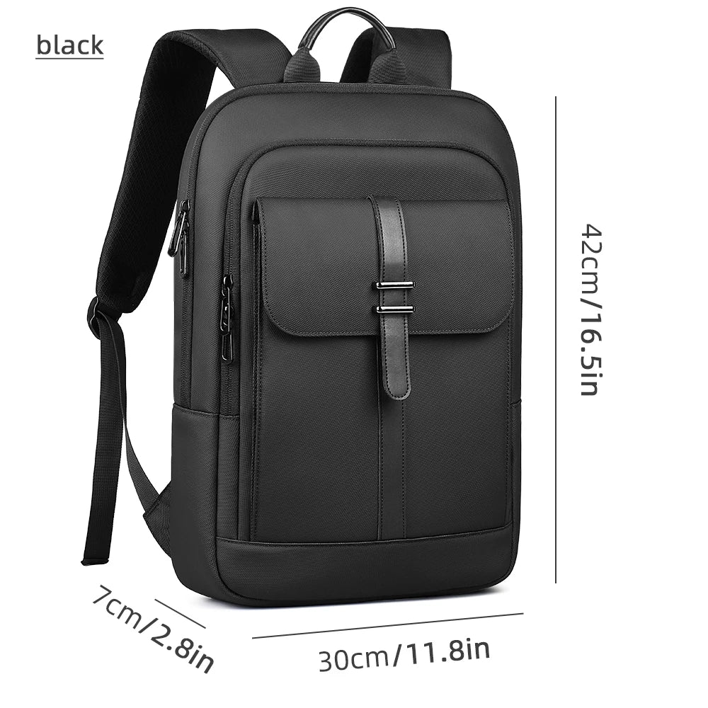 Slim 15.6 inch Laptop Backpack for Men - Waterproof Business Backpack Anti-Theft School Bag Travel Daypack for Daily Commute