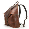Premium Genuine Leather Backpack for Men - Full Grain Leather Laptop Bag for 13.3" School & Travel