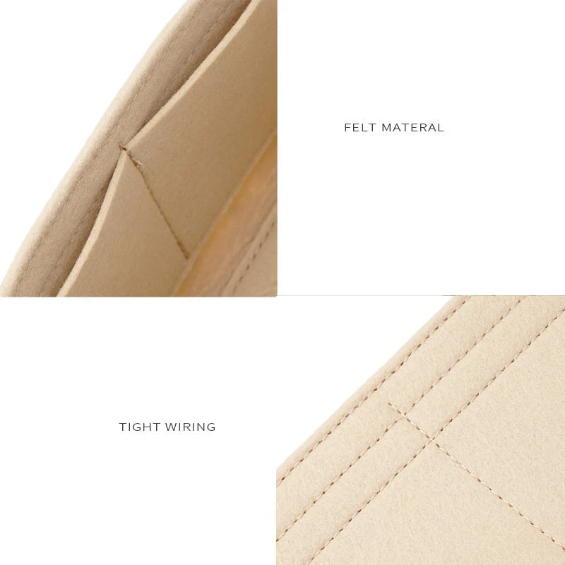 Felt Bag Organizer Insert - Handbag Liner & Storage Organizer