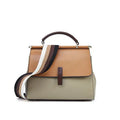P001 - Women's Genuine Leather Kelly Bag - Retro Crossbody Shoulder Handbag