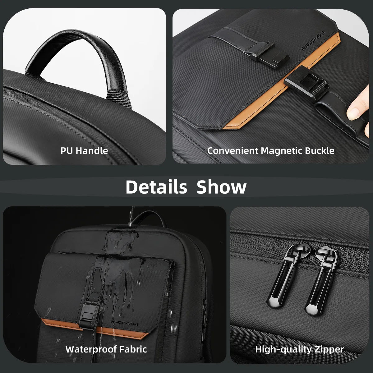 Premium Business Backpack - Waterproof 15.6" Laptop Bag for Men