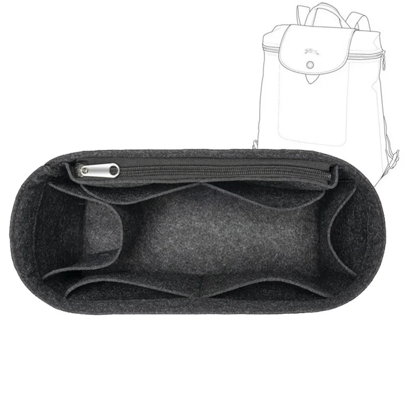 Soft Felt Bag Organizer Insert - Handbag Liner & Purse Organizer