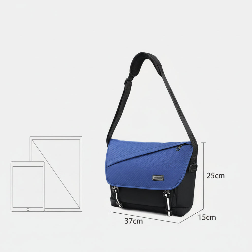 P109 - Men's Lightweight Messenger Bag - Waterproof Crossbody Sling Bag
