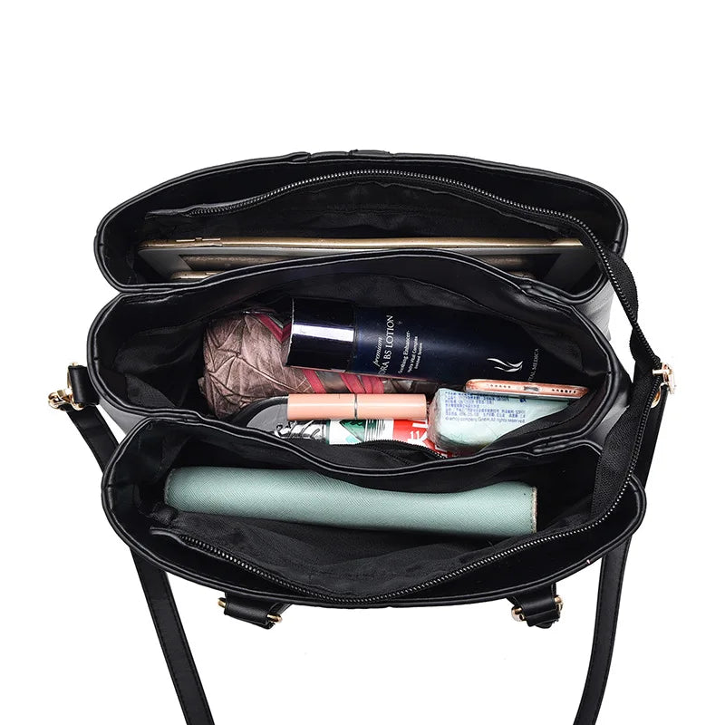 P103 - Women's Embroidered Round Bag - PU Crossbody Shoulder Handbag