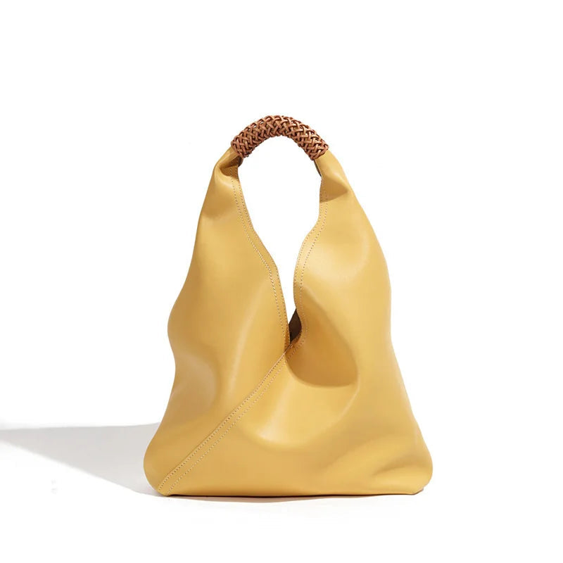 Premium Leather Armpit Bag - Women's Large Capacity Dumpling Tote Shoulder Bag