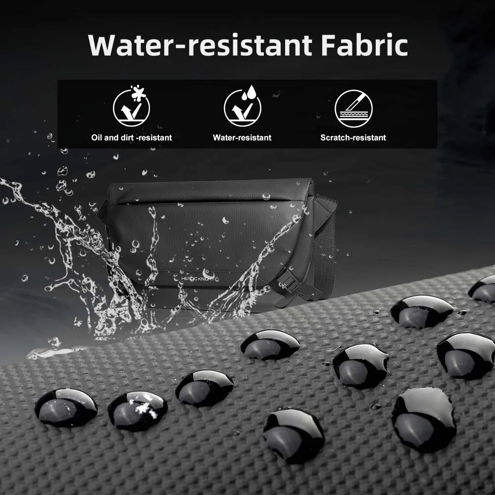 Water-Repellent Messenger Bag - 11" iPad Crossbody Satchel