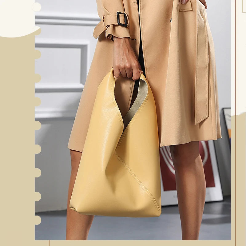 Premium Leather Armpit Bag - Women's Large Capacity Dumpling Tote Shoulder Bag