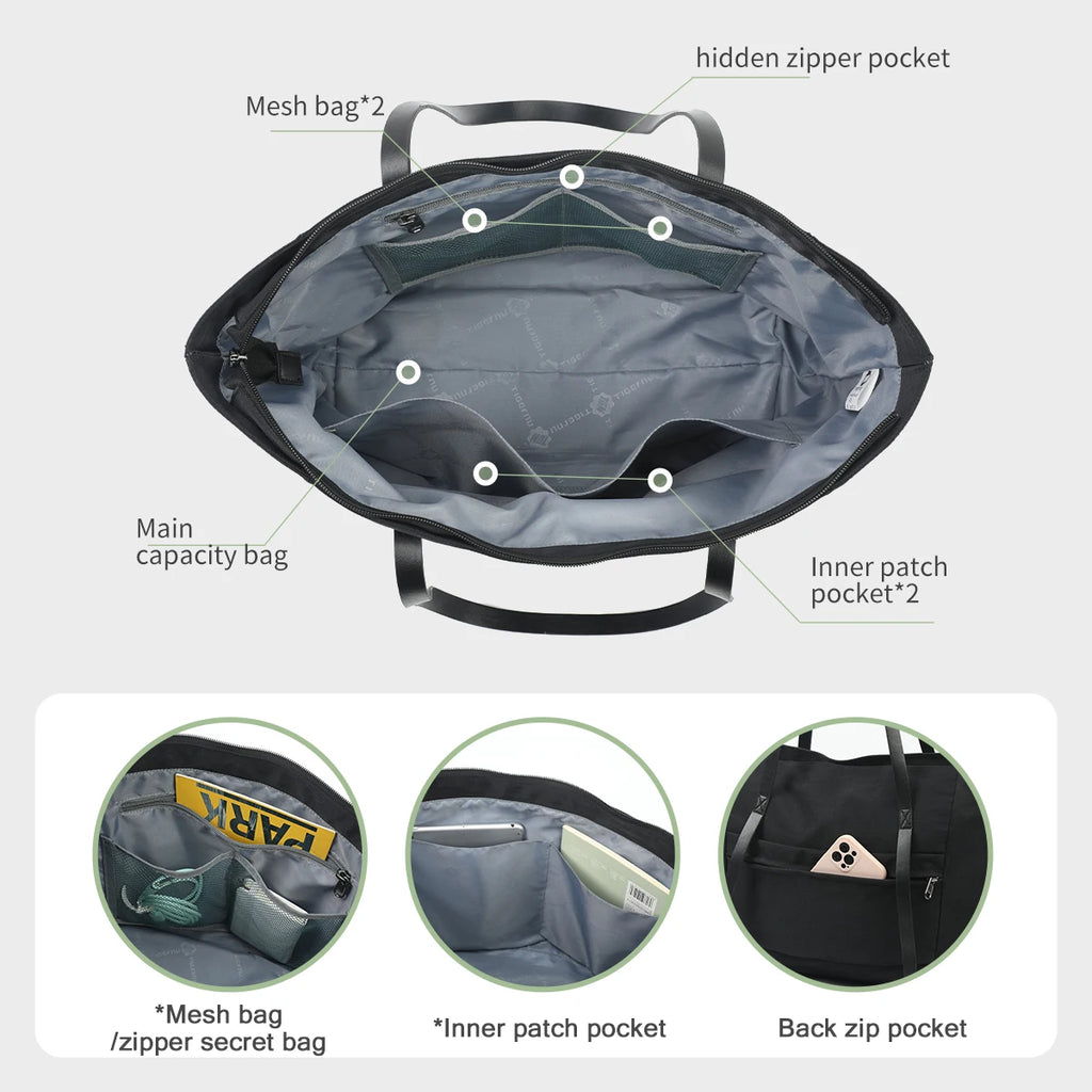 Tote Bag Interior - Laptop Sleeve, Phone Pocket and Slot Organizer - Carry-Work - P111