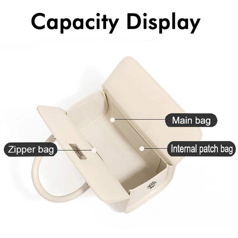 Leather Shell Clutch Bag - Interior Pockets Detail | Carry-Work