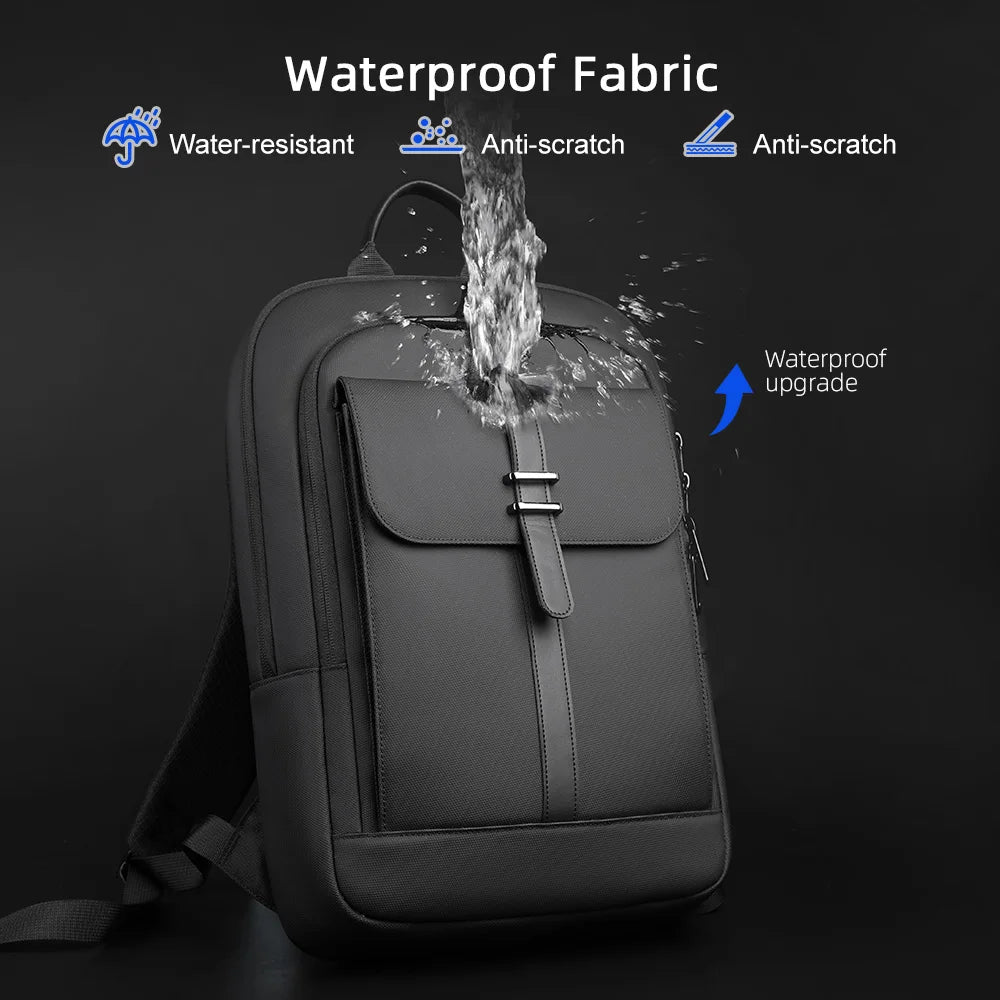 Slim 15.6 inch Laptop Backpack for Men - Waterproof Business Backpack Anti-Theft School Bag Travel Daypack for Daily Commute