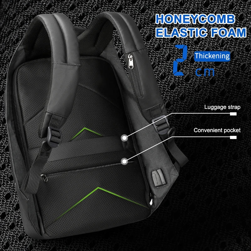Anti-Theft Travel Backpack 14-15.6'' Laptop - Unisex School Bag