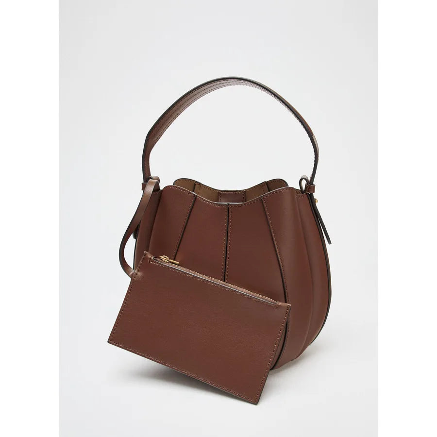 P102 - Women's PU Bucket Bag - Soft Crossbody Shoulder Handbag