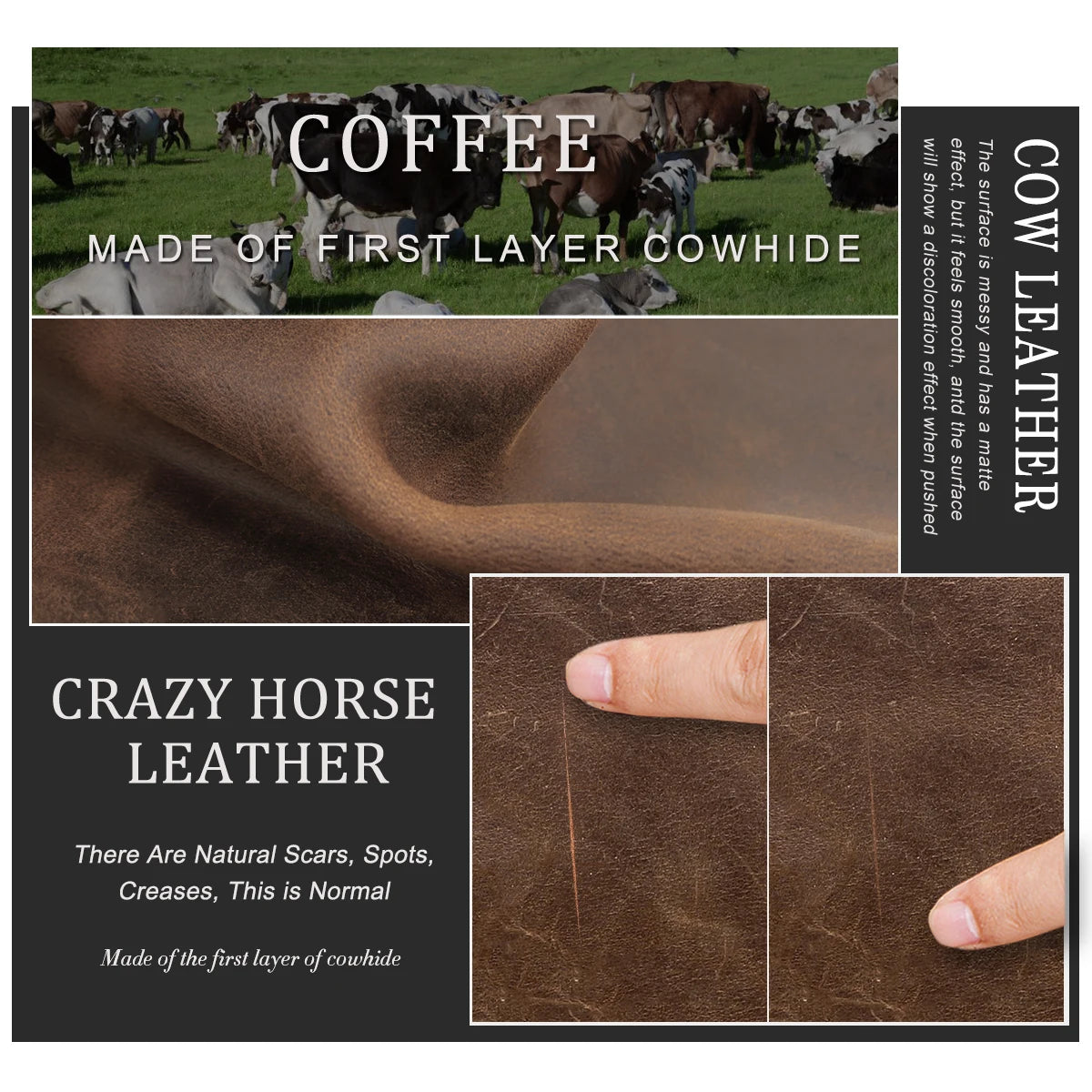 Premium Genuine Leather Clutch Bag for Men - Large Capacity Travel Organizer & Cosmetic Tote