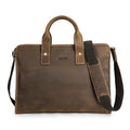 Men's Genuine Leather Briefcase with Password Lock - 14 Inch Laptop Bag Business Messenger