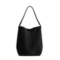 Women's Suede Bucket Bag - Large Capacity Underarm Shoulder Tote Commuter Handbag