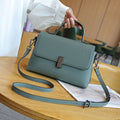 Women's Genuine Leather Square Shoulder Bag - Versatile Crossbody Messenger Commute Handbag