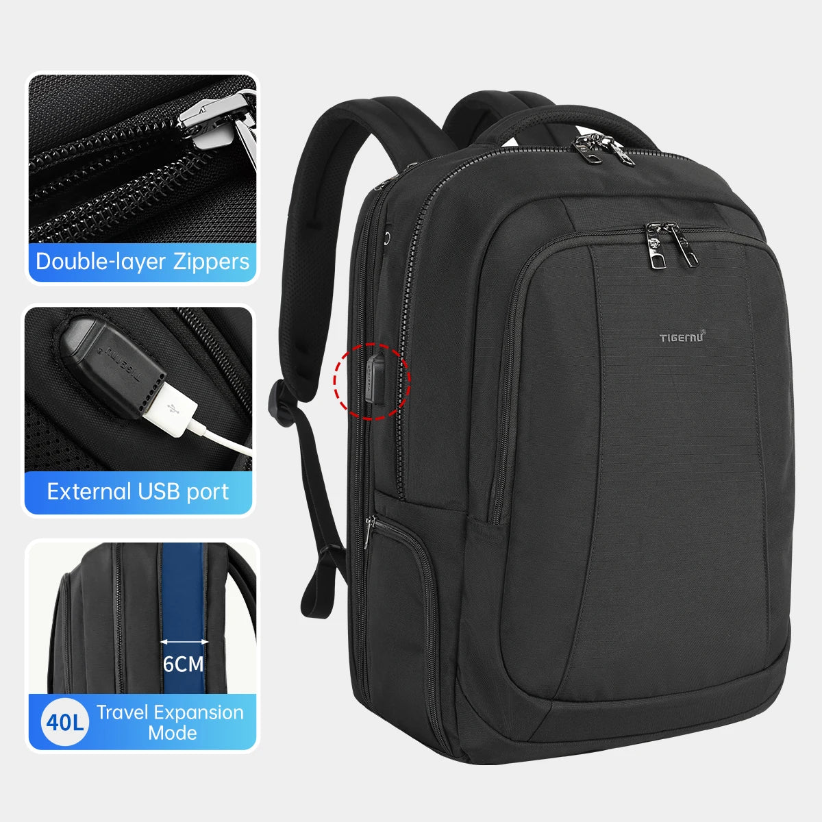 Compression Travel Backpack 15.6'' Laptop - Vacuum Backpack