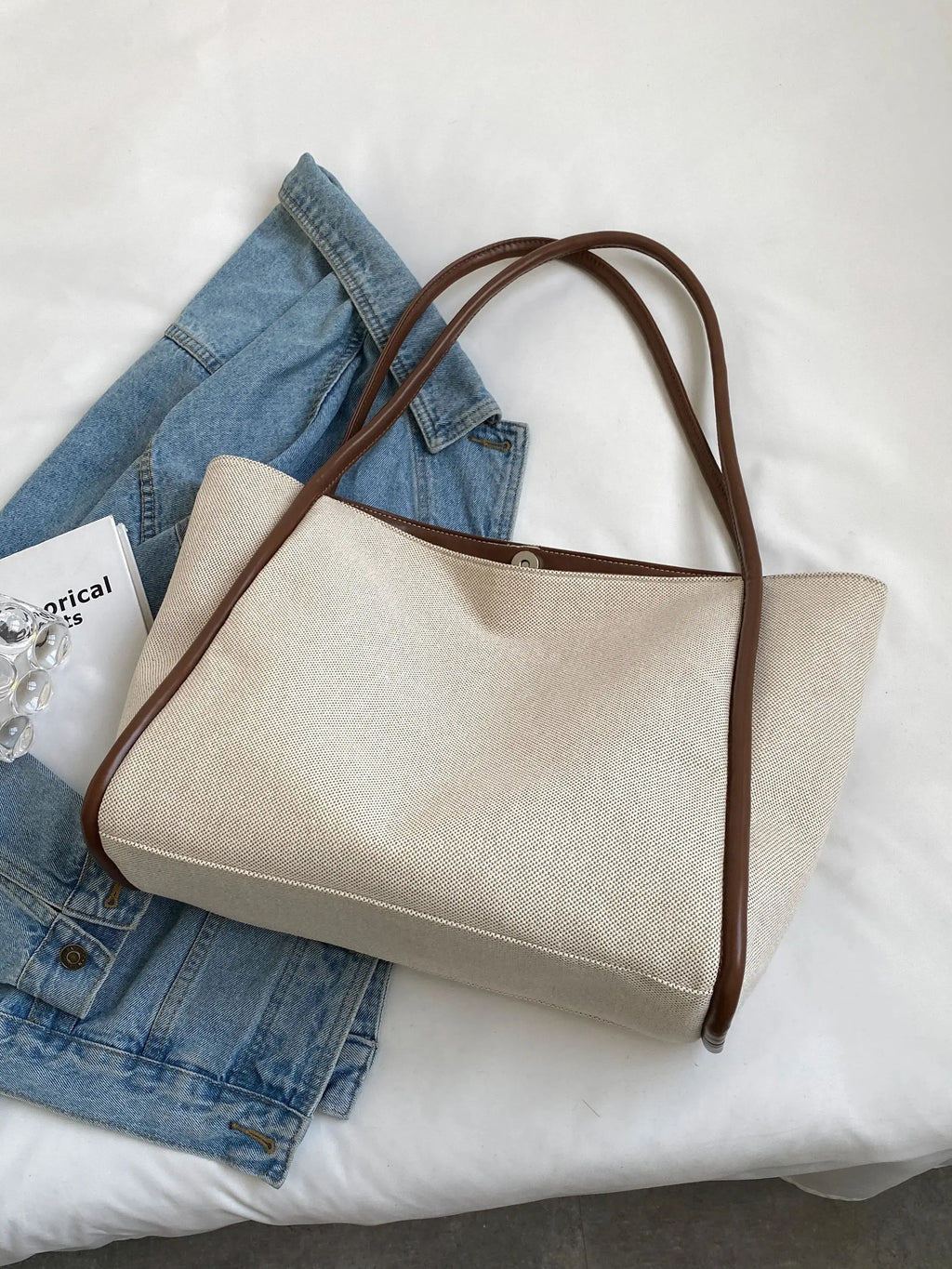 Women's Large Capacity Tote Bag - Everyday Shoulder Bag