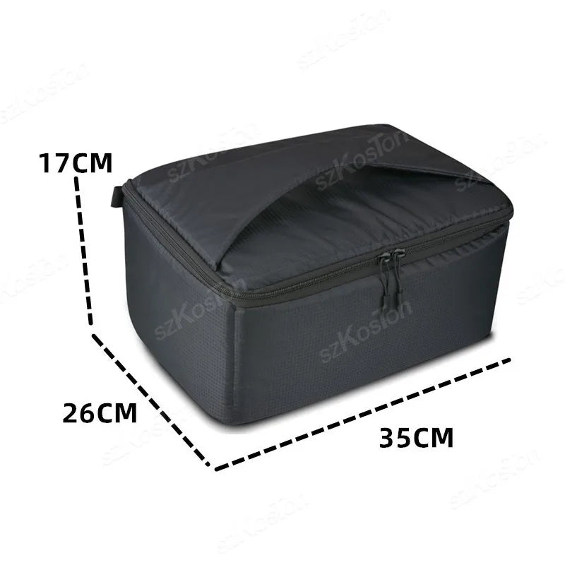 Waterproof DSLR Camera Insert Bag - Portable Padded Partition Protector for Camera Equipment